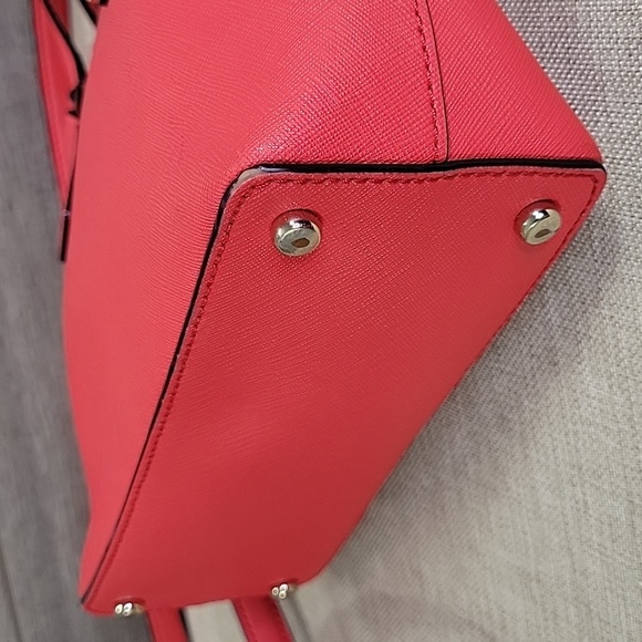 Kate Spade Red Saffiano Leather Satchel Crossbody Shoulder Bag w/ Wallet - Picture 10 of 16